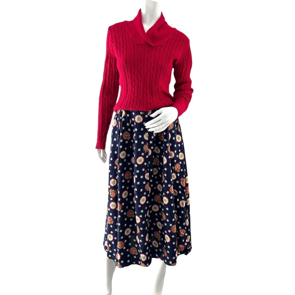 Vintage Pendleton Maxi Skirt Nautical Size 12